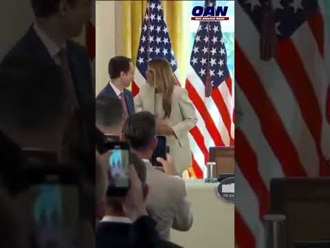 First Lady Melania Trump hosts a White House Task Force meeting on AI education.