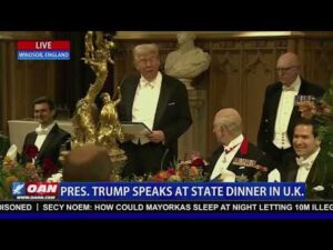President Trump Speaks at State Dinner in U.K.