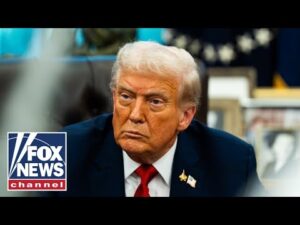 Trump makes an announcement from the Oval Office