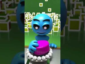 Geometry Dash Water on the Hill VS Rock on the Ground (cake surprise) | Elysia