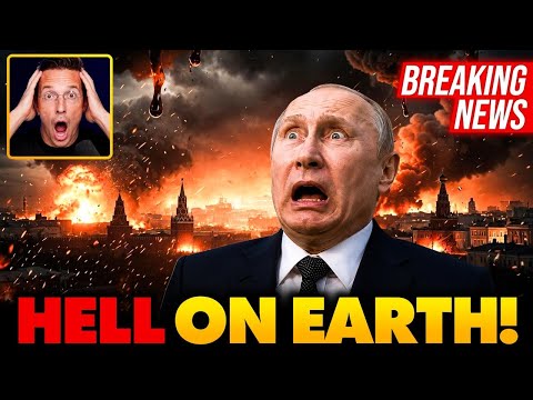 🚨Sky Over Moscow Turns BLACK as Russian Capital in FLAMES! Buildings EXPLODE, Boiling Oil Rain Down…