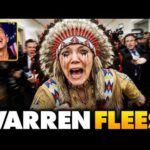 Elizabeth Warren Runs SCREAMING From Reporter Demanding Answers About Illegal Voting: ‘Running Bull’